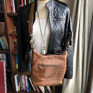 Coach Soho Stitch Slouchy LG Brown Leather 10399